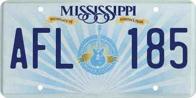 MS license plate AFL185