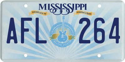 MS license plate AFL264