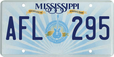 MS license plate AFL295
