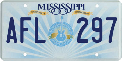 MS license plate AFL297