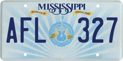 MS license plate AFL327