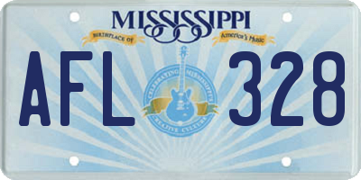 MS license plate AFL328