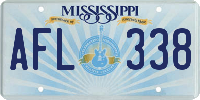 MS license plate AFL338