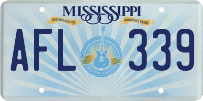 MS license plate AFL339