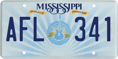 MS license plate AFL341