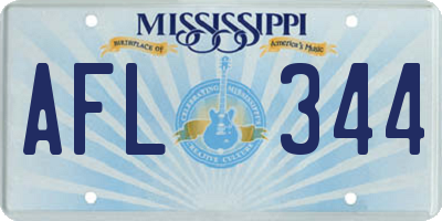 MS license plate AFL344