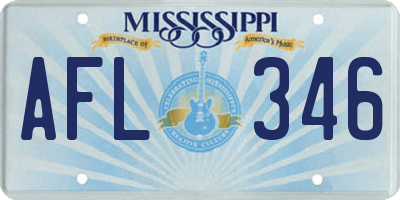 MS license plate AFL346