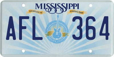 MS license plate AFL364
