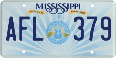 MS license plate AFL379