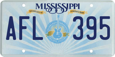 MS license plate AFL395