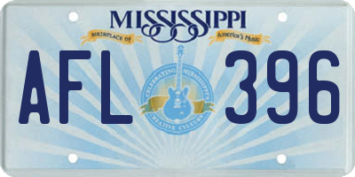 MS license plate AFL396