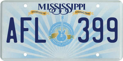 MS license plate AFL399