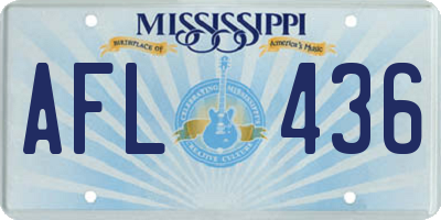 MS license plate AFL436