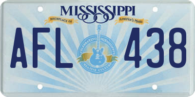 MS license plate AFL438
