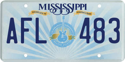 MS license plate AFL483