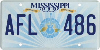 MS license plate AFL486
