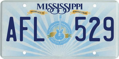 MS license plate AFL529