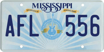 MS license plate AFL556