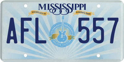 MS license plate AFL557