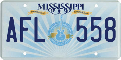 MS license plate AFL558