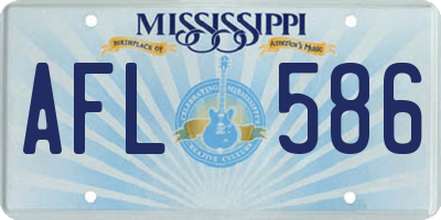 MS license plate AFL586