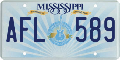 MS license plate AFL589