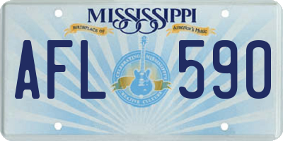 MS license plate AFL590