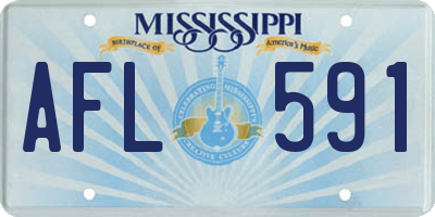 MS license plate AFL591