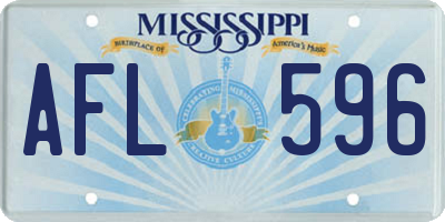 MS license plate AFL596