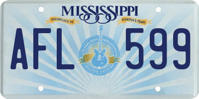 MS license plate AFL599