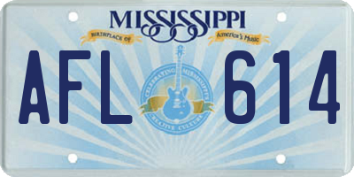MS license plate AFL614