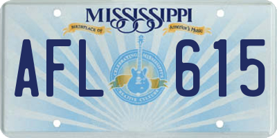MS license plate AFL615