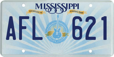 MS license plate AFL621