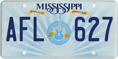 MS license plate AFL627