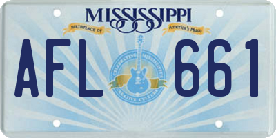MS license plate AFL661