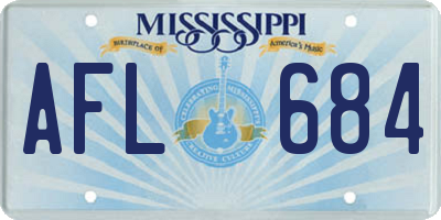 MS license plate AFL684