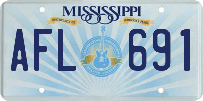 MS license plate AFL691