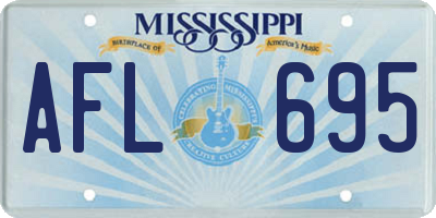 MS license plate AFL695