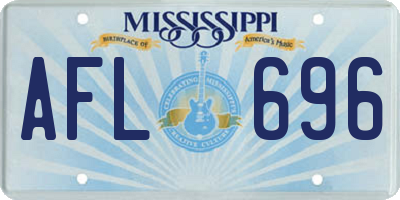 MS license plate AFL696