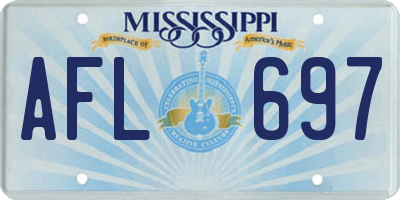 MS license plate AFL697