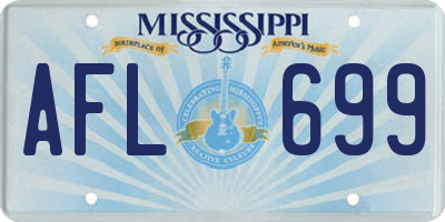 MS license plate AFL699