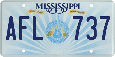 MS license plate AFL737