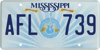 MS license plate AFL739