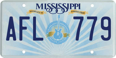 MS license plate AFL779