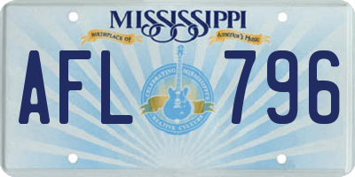 MS license plate AFL796