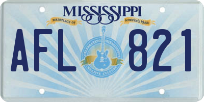 MS license plate AFL821