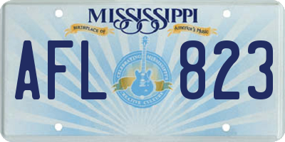MS license plate AFL823
