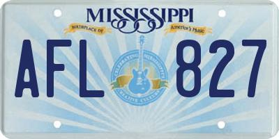 MS license plate AFL827