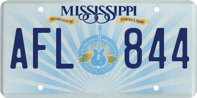 MS license plate AFL844