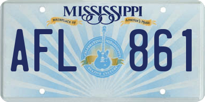 MS license plate AFL861
